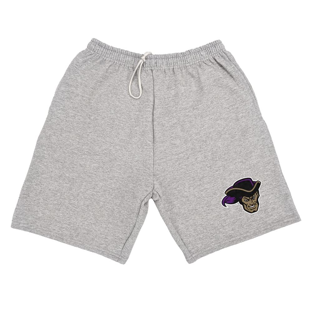 Campus Lab Whittier College Mens Sweat Shorts School Logo, Athletic Heather, X-Large