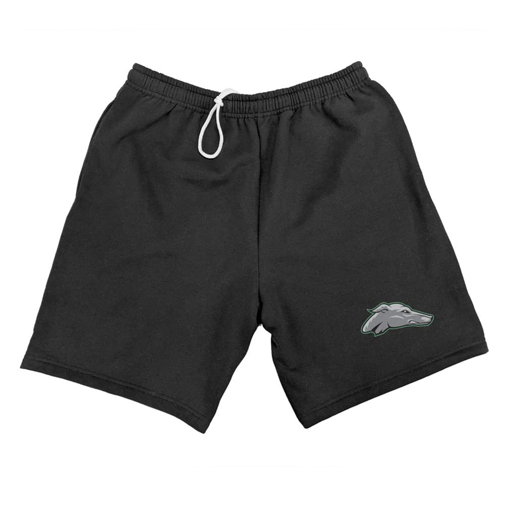 Campus Lab Eastern New Mexico University Mens Sweat Shorts School Logo, Black, Large