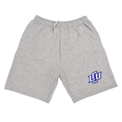 Campus Lab Lubbock Christian University Mens Sweat Shorts Primary Logo, Athletic Heather, X-Large