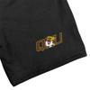 Campus Lab Quincy University Mens Sweat Shorts School Logo, Black, XX-Large view 2