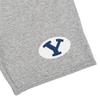 Brigham Young University Mens Sweat Shorts Primary Logo, Athletic Heather, Large view 2
