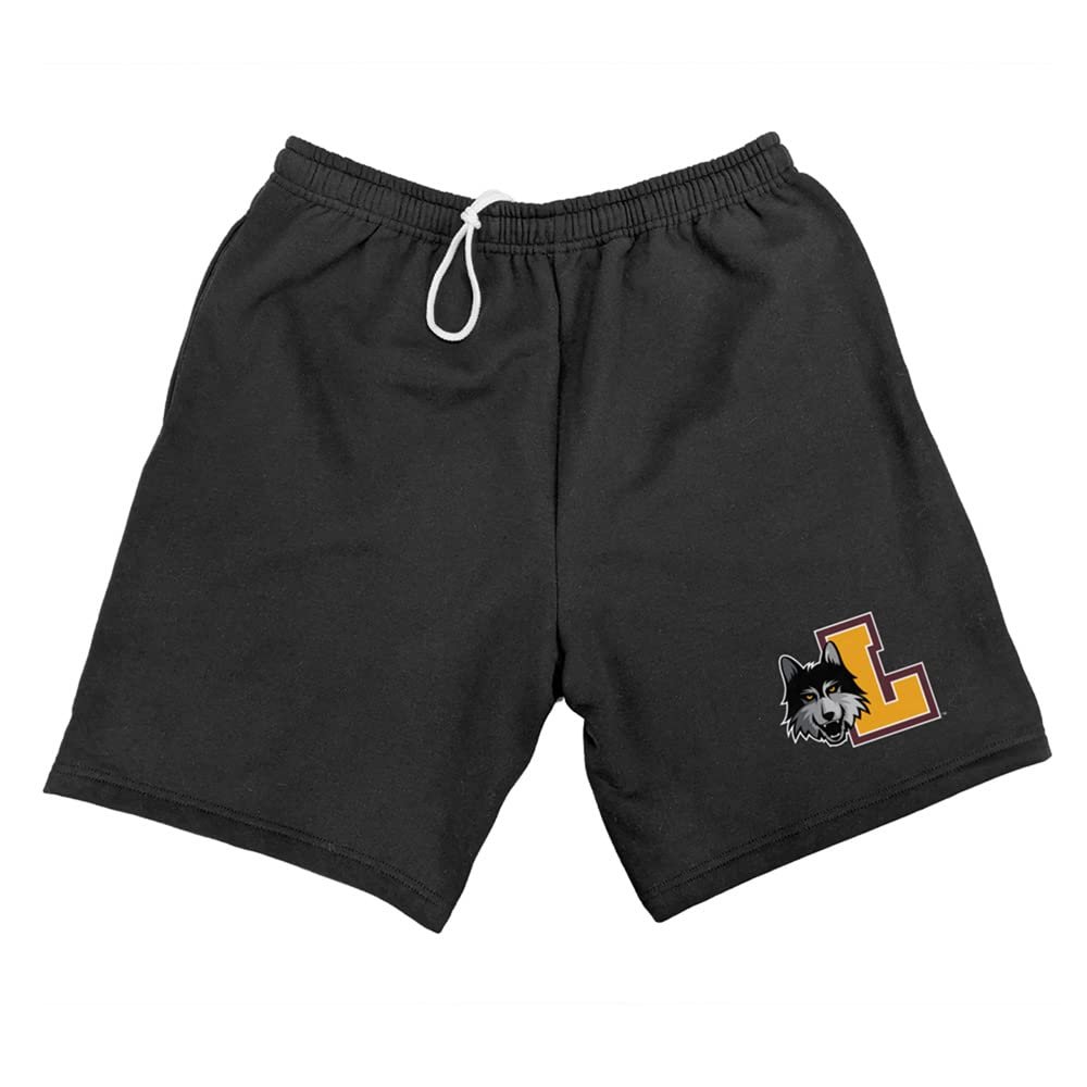 Campus Lab Loyola University Chicago Mens Sweat Shorts Primary Logo, Black, Small