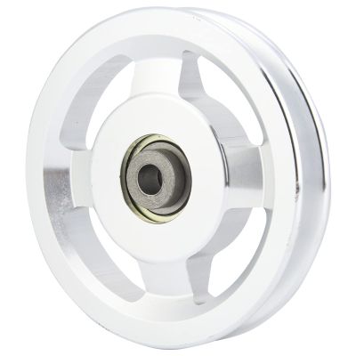 NDNCZDHC Fitness Pulley Wheel, Universal Aluminum Alloy Bearing Pulley Wheel for Exercise Strength Training Accessory(115mm)