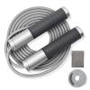 BURNCALO Weighted Jump Rope for Fitness, Skipping Rope for Men Women, Metal Heavy Handles, Ball bearings, Adjustable Length PVC Cord and Cotton Rope, Endurance Training Fitness Exercise Workout view 1