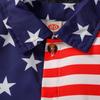 AWIBMK Baby Boys My First 4th of July Outfit Gentleman Necktie Shirt Stars Y Back Suspenders American Flag Stripes Shorts Independence Day Glasses Hat Patriotic Clothes Set Red Stars Stripe 2-3 Years view 3