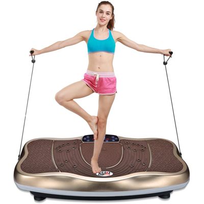 HAIZON 3D Vibration Plate Exercise Machine, Whole Body Workout Fitness Vibrating Platform W/Remote Control,2 Loop Bands,99 Adjustable Speeds