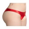 Freebily Men's Ice Silk Bikini Briefs Low Rise Soft Breathable Underwear Sheer Lingerie Panties Red One Size view 2