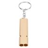 10Pcs Emergency Whistle, Aluminum Alloy Survival Whistles, Double Tube Loud Sound Lifeguard Safety Whistle with Keychain, Rescue Whistle for Outdoor Camping, Hiking, Dog Training (Gold) view 4