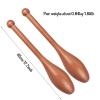 NENAGGE Wood Indian Clubs Pair 2lb for Training Wooden Mace Exercise Club for Strength Training Rehabilitation Improves Grip Full Body Workout for Men Women,S view 2