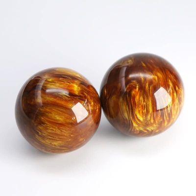 HXSCOO 1 Pair Golden Black Coral Sea Willow Cure The Handball Ball 50MM