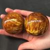 HXSCOO 1 Pair Golden Black Coral Sea Willow Cure The Handball Ball 50MM view 2