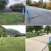 17FT Portable Pickleball Badminton Net Set Outdoor, Height Adjustable Multi Sports Net Set for Backyards Beach Driveway with 4 Aluminum Rackets, 2 Pickle Paddles and Carry Bag, Easy Set Up & Durable view 2