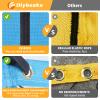 17FT Portable Pickleball Badminton Net Set Outdoor, Height Adjustable Multi Sports Net Set for Backyards Beach Driveway with 4 Aluminum Rackets, 2 Pickle Paddles and Carry Bag, Easy Set Up & Durable view 3