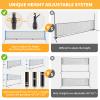 17FT Portable Pickleball Badminton Net Set Outdoor, Height Adjustable Multi Sports Net Set for Backyards Beach Driveway with 4 Aluminum Rackets, 2 Pickle Paddles and Carry Bag, Easy Set Up & Durable view 4