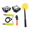 SPYMINNPOO Retractable Ice Safety Picks, Non Grip Crampons Emergency Equipment with Whistle Ice Picks Set for Ice Fishing view 3