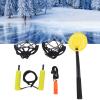SPYMINNPOO Retractable Ice Safety Picks, Non Grip Crampons Emergency Equipment with Whistle Ice Picks Set for Ice Fishing view 4