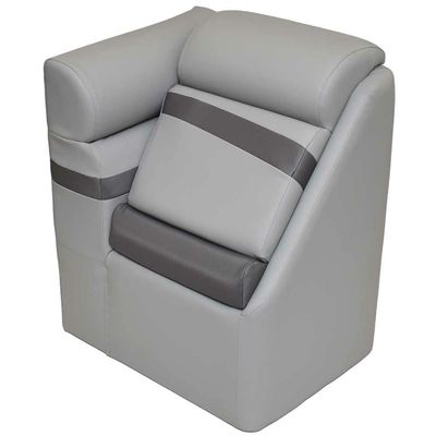 LCI Pontoon Boat Lean Back Seat 803566 | W/Privacy Curtain (Starboard)