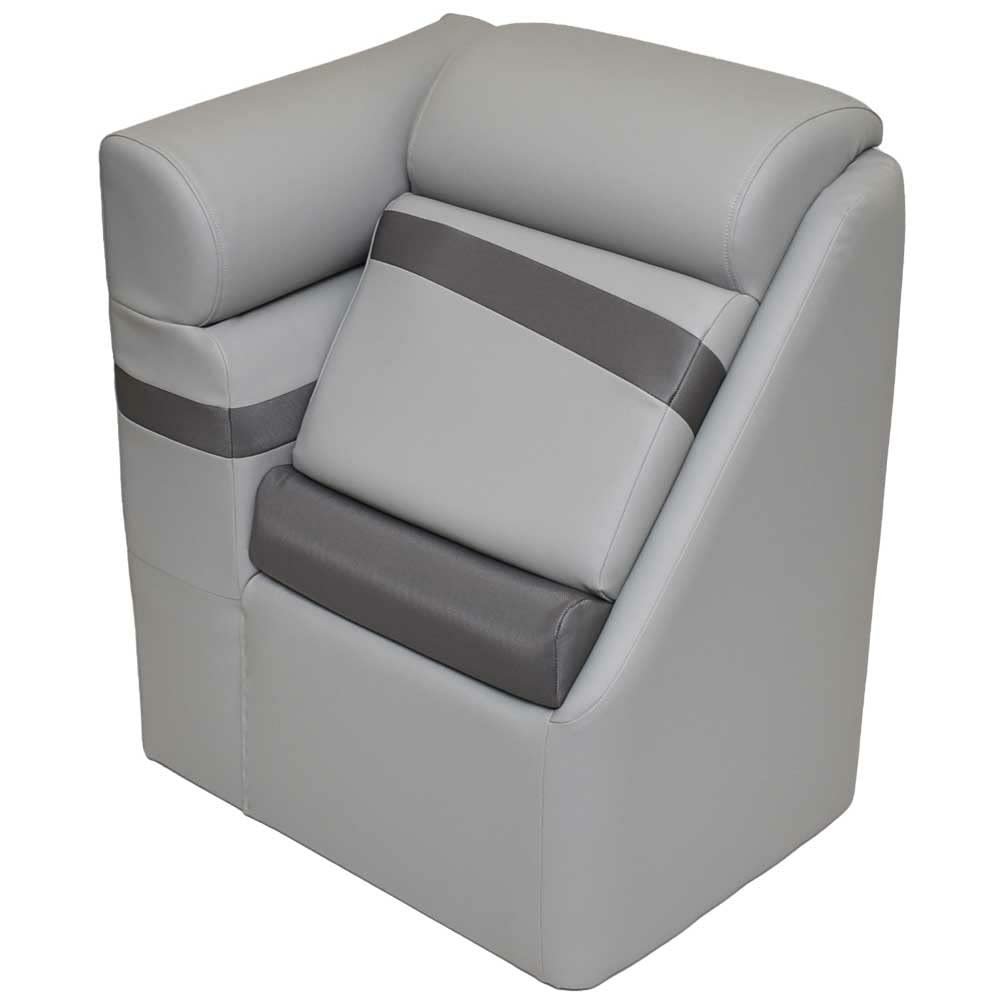LCI Pontoon Boat Lean Back Seat 803566 | W/Privacy Curtain (Starboard)