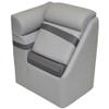 LCI Pontoon Boat Lean Back Seat 803566 | W/Privacy Curtain (Starboard) view 1