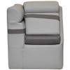 LCI Pontoon Boat Lean Back Seat 803566 | W/Privacy Curtain (Starboard) view 2