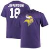 Fanatics Men's Justin Jefferson Purple Minnesota Vikings Big & Tall Player Name & Number T-Shirt view 1