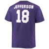 Fanatics Men's Justin Jefferson Purple Minnesota Vikings Big & Tall Player Name & Number T-Shirt view 3