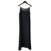 ZEEREE Women's Cotton Silk Full Slips Dress Long Under Dress Nightgowns Camisole Slip Dress Chemise Cami Dress Petticoat (Black-120CM, Large) view 2