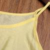 ZEEREE Women's Cotton Silk Full Slips Dress Long Under Dress Nightgowns Camisole Slip Dress Chemise Cami Dress Petticoat (Yellow-120CM, Large) view 4