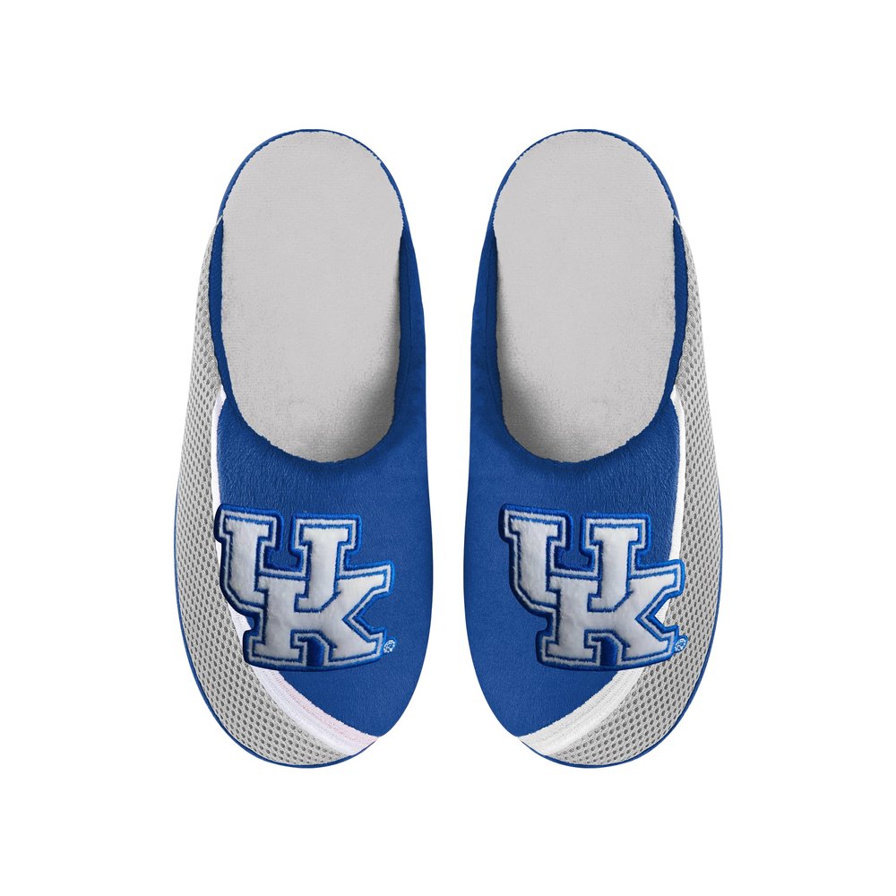 FOCO Men's NCAA 2022 Big Logo Color Edge Slipper, Kentucky Wildcats, Large