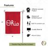 Desert Cactus The Ohio State University TOSU Garden Flag  19 x 12 inch Ohio State Buckeyes Banner, For Outdoor Display and Events (Design D) view 4