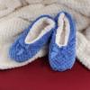 Adult Women Warm Cozy Fuzzy Soft Touch Slippers Non-Slip Lined Socks, Indoor Travel Home Slipper, Assortment D, Medium, 3 Pairs view 3