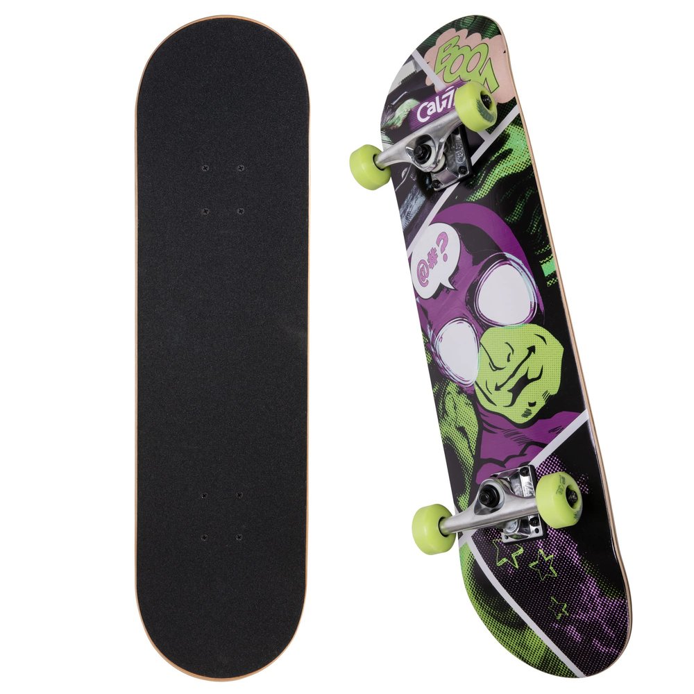 Cal 7 Complete Standard Skateboard 7.5-8-Inch Deck (7.75" Boom)