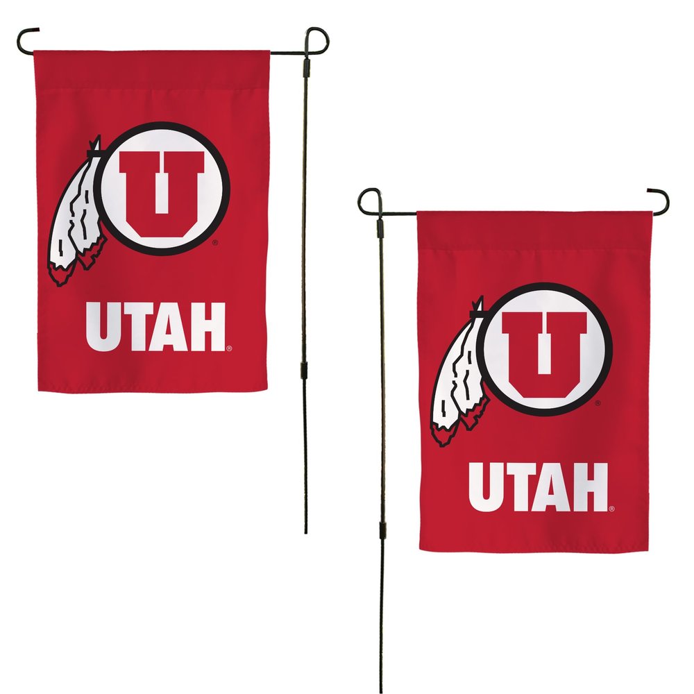 Desert Cactus University of Utah UU Garden Flag  19 x 12 inch Utah Utes Banner, For Outdoor Display and Events (Design C)