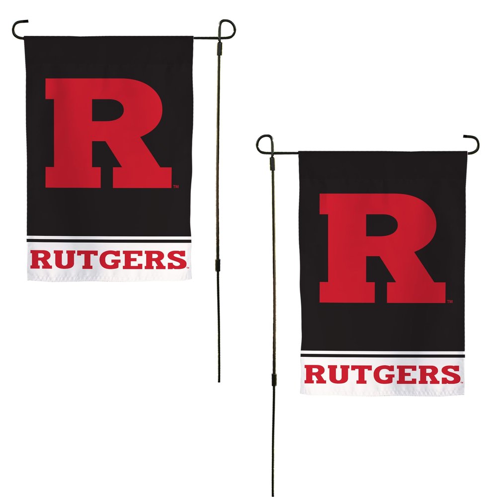 Desert Cactus Rutgers R Garden Flag  19 x 12 inch Rutgers Scarlet Knights Banner, For Outdoor Display and Events (Design B)