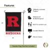 Desert Cactus Rutgers R Garden Flag  19 x 12 inch Rutgers Scarlet Knights Banner, For Outdoor Display and Events (Design B) view 4