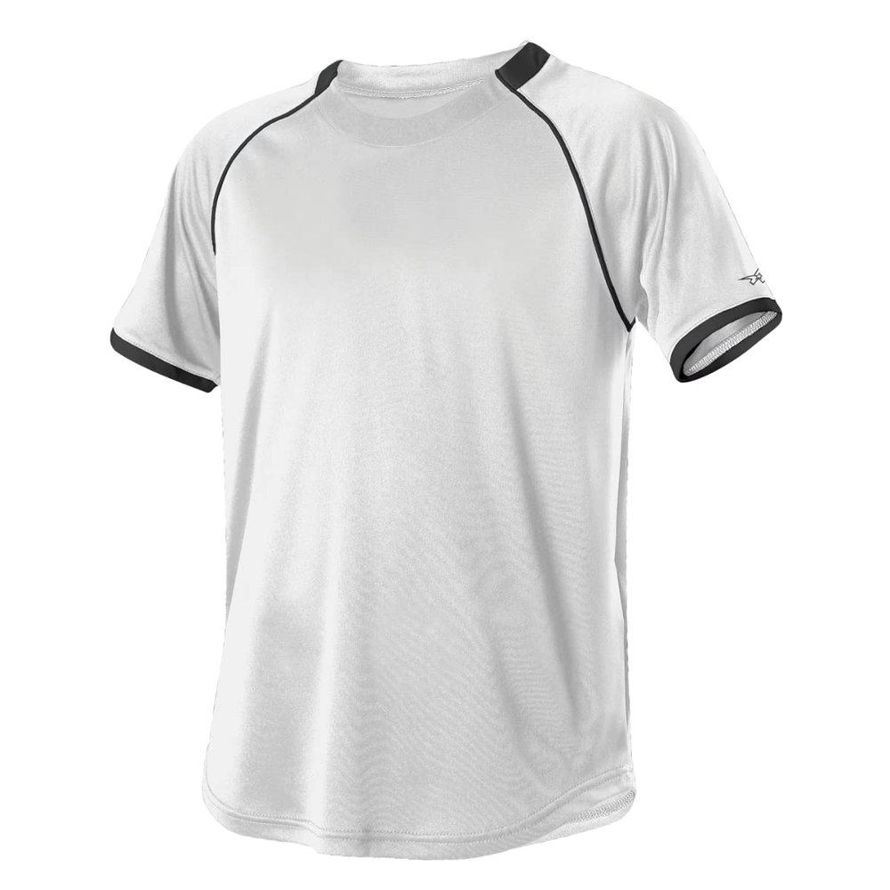 Alleson Athletic 508C1 - Two Color Crewneck Bas - 2XL - WH/BK