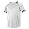 Alleson Athletic 508C1 - Two Color Crewneck Bas - 2XL - WH/BK view 1
