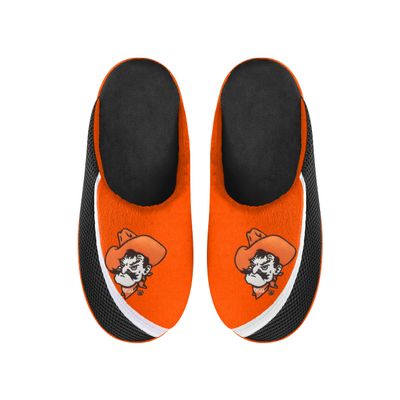 FOCO Men's NCAA 2022 Big Logo Color Edge Slipper, Oklahoma State Cowboys, Large