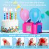 Motorenbau Electric Balloon Pump, Portable Electric Balloon Blower Machine Balloon Air Pump, Dual Nozzle 110V 600W Balloon Inflator for Party Decoration Christmas Birthday-Rose view 4