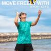 Kanu Surf Womens Marina UPF 50+ Short Sleeved Active Rashguard & Workout Top Rash Guard Shirt, Veronica Atlantis, X-Large US view 3