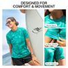 Kanu Surf Womens Marina UPF 50+ Short Sleeved Active Rashguard & Workout Top Rash Guard Shirt, Veronica Atlantis, X-Large US view 4
