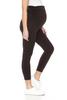 Leggings Depot Women's Maternity Leggings Over The Belly Pregnancy Casual Yoga Tights (Capri, Brown, Small) view 1