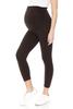 Leggings Depot Women's Maternity Leggings Over The Belly Pregnancy Casual Yoga Tights (Capri, Brown, Small) view 4