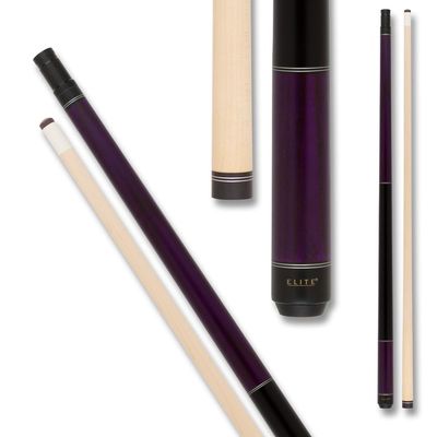 Elite EP45 Matte Finish Pool Cue - Purple Stained with Matte Finish - 18oz