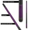 Elite EP45 Matte Finish Pool Cue - Purple Stained with Matte Finish - 18oz view 3