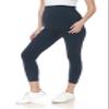 Leggings Depot Women's Maternity Leggings Over The Belly Pregnancy Casual Yoga Tights (Capri, Charcoal, Large) view 4