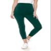 Leggings Depot Women's Maternity Leggings Over The Belly Pregnancy Casual Yoga Tights (Capri, Forest Green, X-Large) view 2