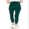 Leggings Depot Women's Maternity Leggings Over The Belly Pregnancy Casual Yoga Tights (Capri, Forest Green, X-Large) view 3