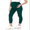Leggings Depot Women's Maternity Leggings Over The Belly Pregnancy Casual Yoga Tights (Capri, Forest Green, X-Large) view 4