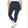 Leggings Depot Women's Maternity Leggings Over The Belly Pregnancy Casual Yoga Tights (Capri, Charcoal, 1X) view 3